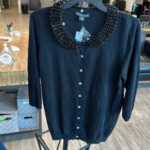 Beaded sweater L